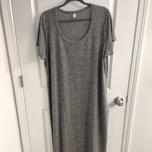 Old Navy Grey Ankle Length Dress - XL
